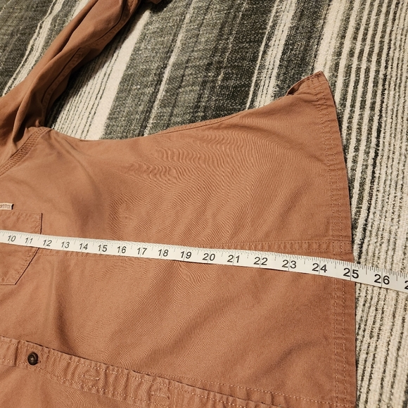 Dri-Duck womens salmon color workwear work shirt L button down - Picture 8 of 8